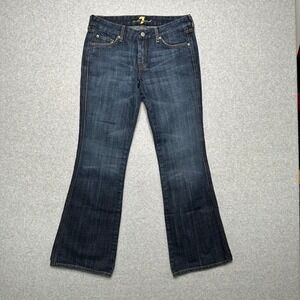 7 For All Mankind A Pocket Flare Jeans Dark Wash Denim Size 29 U130163U-163U